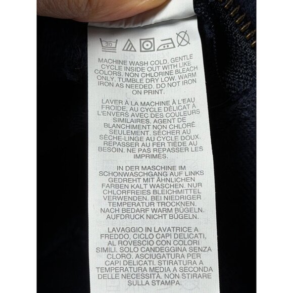 J.Crew Navy & White Nautical Striped Sweater Preppy W Side Zippers Long Sleeve L - Picture 6 of 15